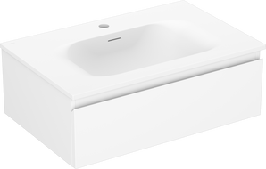 Mexen Orio meuble de salle de bain 70 cm avec lavabo Vela, 1 tiroir, blanc mat - 91A10-07023-1-BF01-W23M01