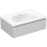 Mexen Orio armoire de salle de bain 70 cm avec lavabo Vela, 1 tiroir, gris mat/blanc mat - 91A10-07023-1-BF62-W23M01