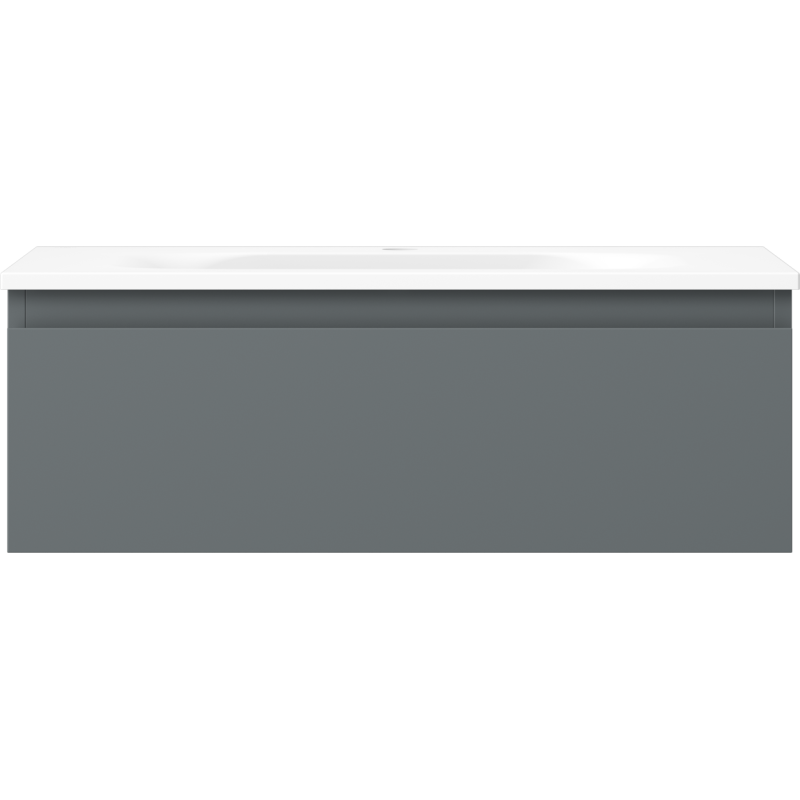 Mexen Orio meuble de salle de bain 70 cm avec lavabo Vela, 1 tiroir, graphite mat/blanc mat - 91A10-07023-1-BF66-W23M01