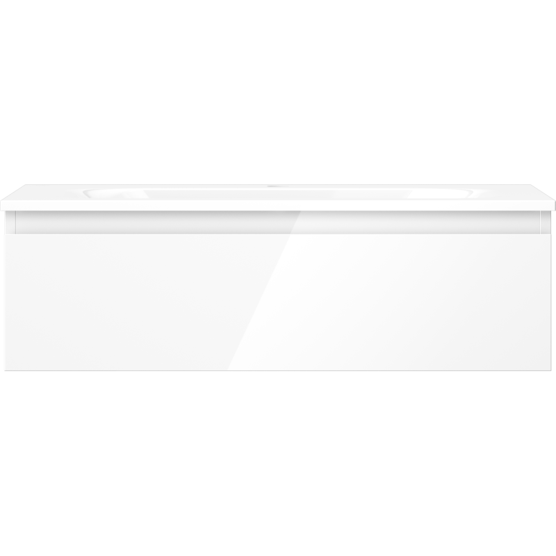 Mexen Orio meuble de salle de bains 80 cm avec lavabo Vela, 1 tiroir, blanc brillant - 91A10-08023-1-BF00-W23M00