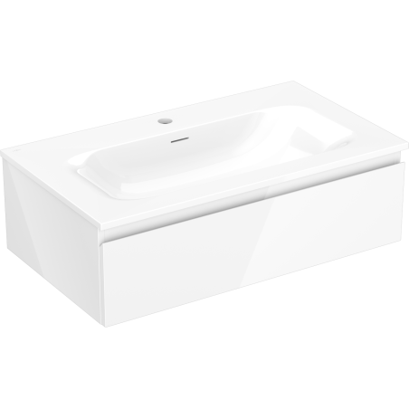 Mexen Orio meuble de salle de bain 80 cm avec lavabo Vela, 1 tiroir, blanc brillant - 91A10-08023-1-BF00-W23M00