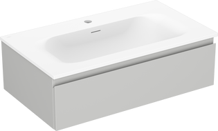 Mexen Orio meuble de salle de bains 80 cm avec lavabo Vela, 1 tiroir, gris mat/blanc mat - 91A10-08023-1-BF62-W23M01