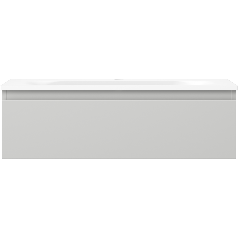 Mexen Orio meuble de salle de bain 80 cm avec lavabo Vela, 1 tiroir, gris mat/blanc mat - 91A10-08023-1-BF62-W23M01