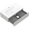 Mexen Orio meuble de salle de bains 80 cm avec lavabo Vela, 1 tiroir, gris mat/blanc mat - 91A10-08023-1-BF62-W23M01