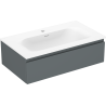 Mexen Orio meuble de salle de bain 80 cm avec lavabo Vela, 1 tiroir, graphite mat/blanc mat - 91A10-08023-1-BF66-W23M01