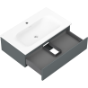 Mexen Orio meuble de salle de bain 80 cm avec lavabo Vela, 1 tiroir, graphite mat/blanc mat - 91A10-08023-1-BF66-W23M01