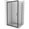 Mexen Apia cabine de douche coulissante 110 x 70 cm, transparente, noire - 840-110-070-70-00