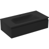 Mexen Orio meuble de salle de bain 90 cm avec lavabo Vela, 1 tiroir, noir mat - 91A10-09023-1-BF71-W23M71