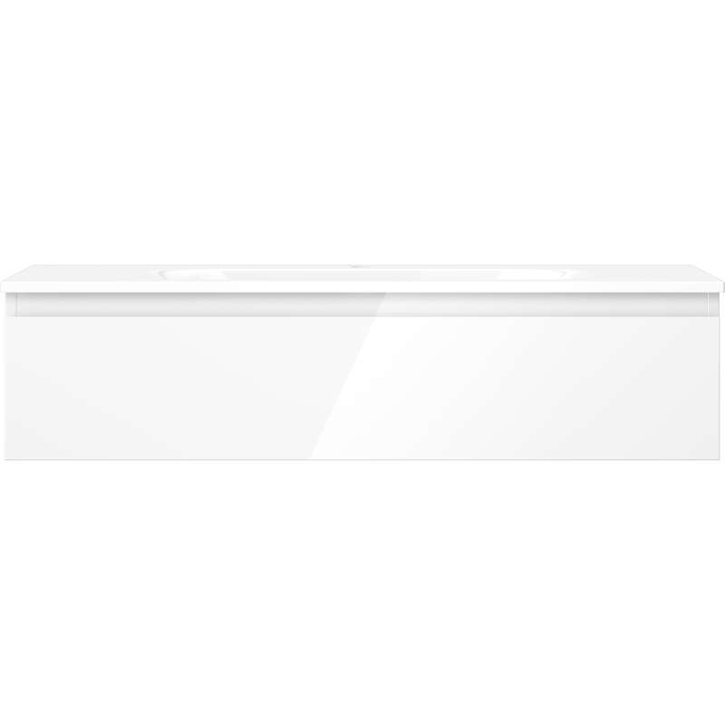 Mexen Orio meuble de salle de bains 100 cm avec lavabo Vela, 1 tiroir, blanc brillant - 91A10-10023-1-BF00-W23M00