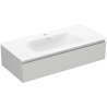 Mexen Orio meuble de salle de bain 100 cm avec lavabo Vela, 1 tiroir, gris mat/blanc mat - 91A10-10023-1-BF62-W23M01