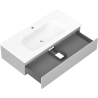 Mexen Orio meuble de salle de bain 100 cm avec lavabo Vela, 1 tiroir, gris mat/blanc mat - 91A10-10023-1-BF62-W23M01