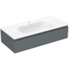 Mexen Orio meuble de salle de bain 100 cm avec lavabo Vela, 1 tiroir, graphite mat/blanc mat - 91A10-10023-1-BF66-W23M01