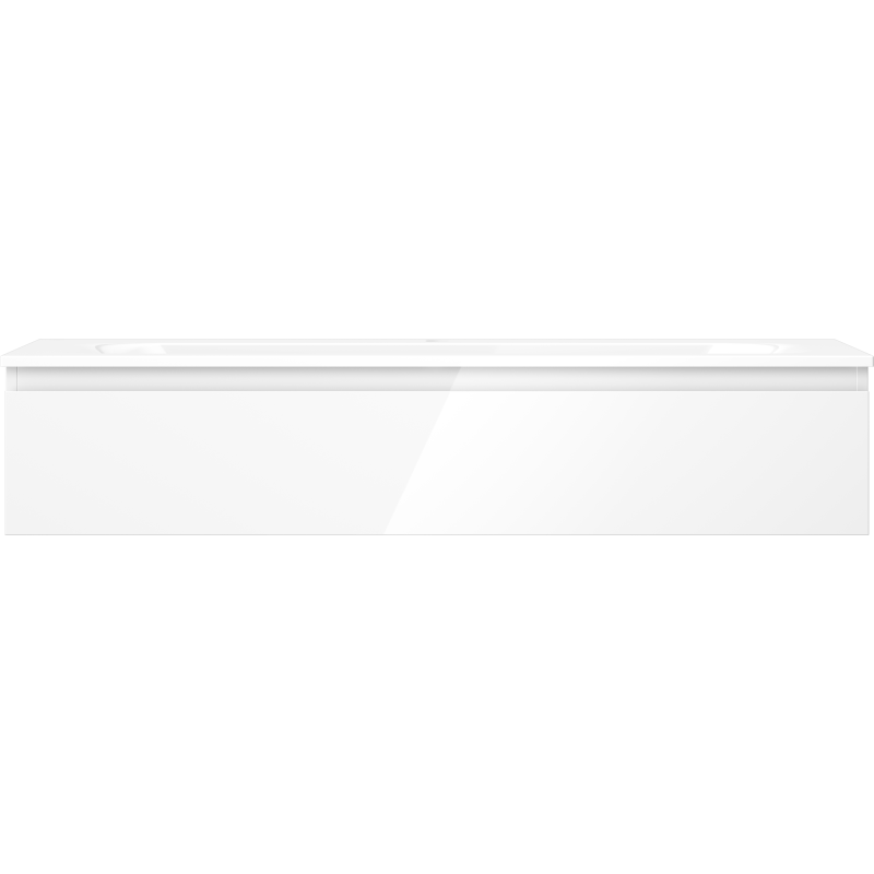 Mexen Orio meuble de salle de bain 120 cm avec lavabo Vela, 1 tiroir, blanc brillant - 91A10-12023-1-BF00-W23M00