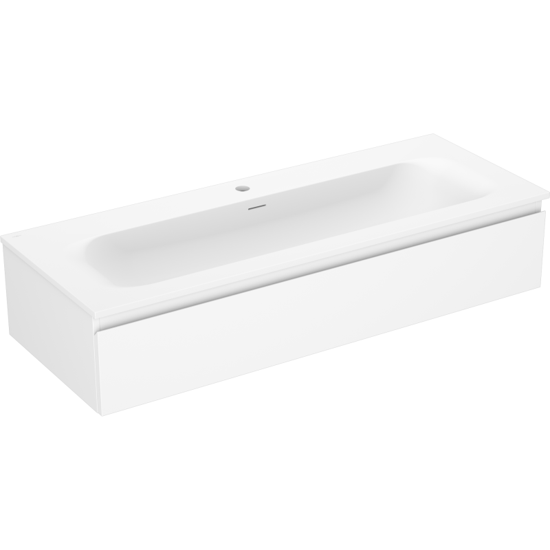 Mexen Orio meuble de salle de bain 120 cm avec lavabo Vela, 1 tiroir, blanc mat - 91A10-12023-1-BF01-W23M01