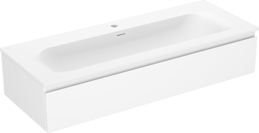 Mexen Orio meuble de salle de bain 120 cm avec lavabo Vela, 1 tiroir, blanc mat - 91A10-12023-1-BF01-W23M01