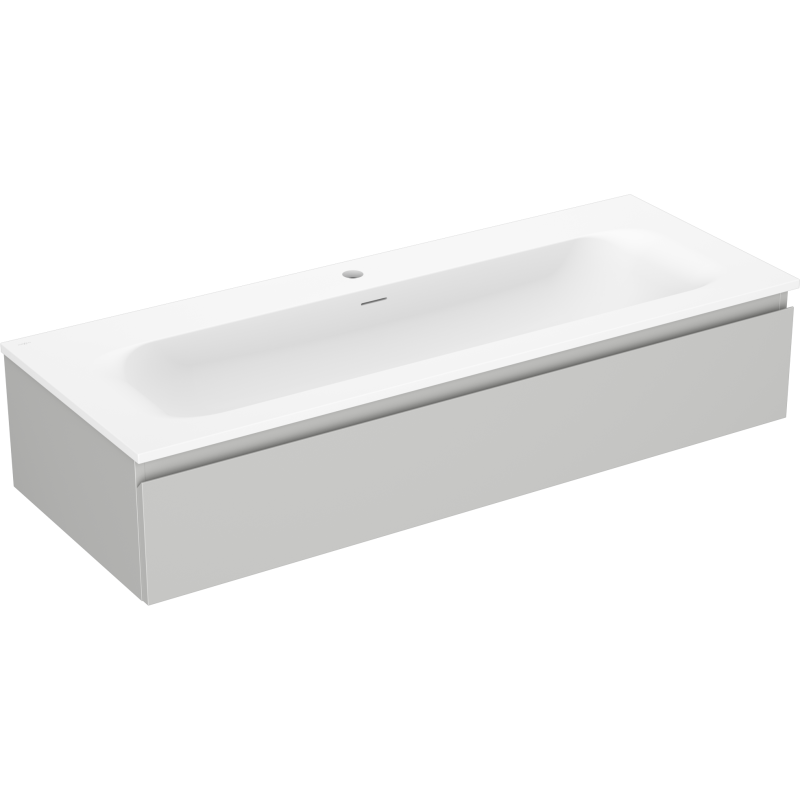 Mexen Orio meuble de salle de bain 120 cm avec lavabo Vela, 1 tiroir, gris mat/blanc mat - 91A10-12023-1-BF62-W23M01