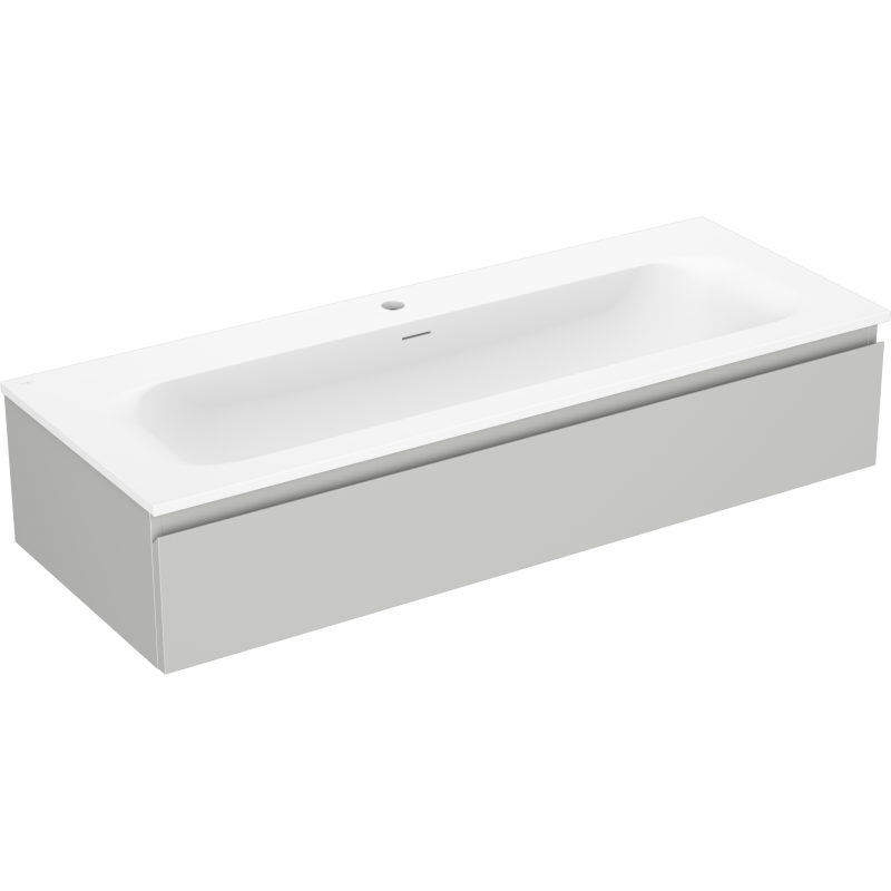 Mexen Orio meuble de salle de bains 120 cm avec lavabo Vela, 1 tiroir, gris mat/blanc mat - 91A10-12023-1-BF62-W23M01