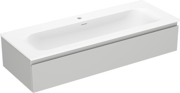 Mexen Orio meuble de salle de bains 120 cm avec lavabo Vela, 1 tiroir, gris mat/blanc mat - 91A10-12023-1-BF62-W23M01