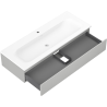 Mexen Orio meuble de salle de bains 120 cm avec lavabo Vela, 1 tiroir, gris mat/blanc mat - 91A10-12023-1-BF62-W23M01