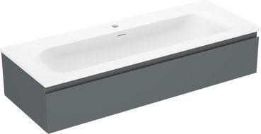 Mexen Orio meuble de salle de bain 120 cm avec lavabo Vela, 1 tiroir, graphite mat/blanc mat - 91A10-12023-1-BF66-W23M01