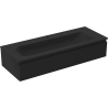 Mexen Orio meuble de salle de bain 120 cm avec lavabo Vela, 1 tiroir, noir mat - 91A10-12023-1-BF71-W23M71