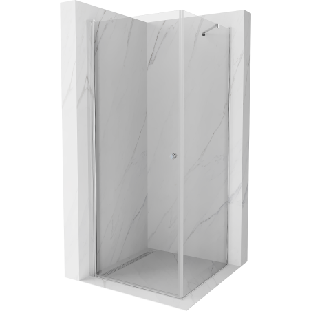 Mexen Pretoria cabine de douche battante 80 x 80 cm, transparent, chrome - 852-080-080-01-00