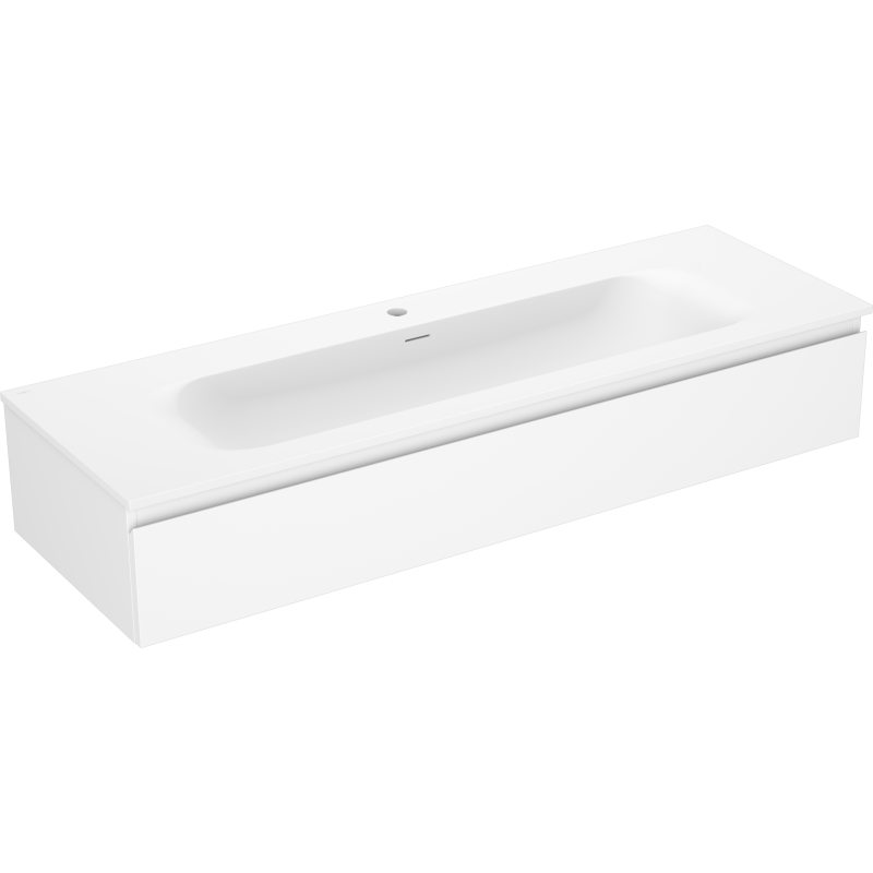 Mexen Orio meuble de salle de bains 140 cm avec lavabo Vela, 1 tiroir, blanc mat - 91A10-14023-1-BF01-W23M01