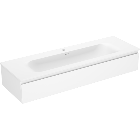 Mexen Orio meuble de salle de bains 140 cm avec lavabo Vela, 1 tiroir, blanc mat - 91A10-14023-1-BF01-W23M01
