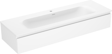 Mexen Orio meuble de salle de bain 140 cm avec lavabo Vela, 1 tiroir, blanc mat - 91A10-14023-1-BF01-W23M01