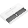 Mexen Orio meuble de salle de bains 140 cm avec lavabo Vela, 1 tiroir, blanc mat - 91A10-14023-1-BF01-W23M01