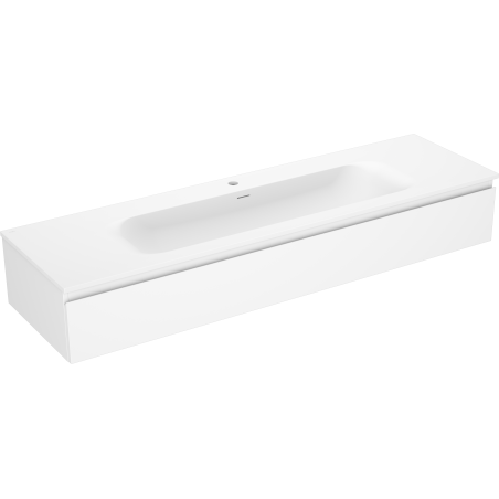 Mexen Orio meuble de salle de bain 160 cm avec lavabo Vela, 1 tiroir, blanc mat - 91A10-16023-1-BF01-W23M01