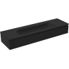 Mexen Orio meuble de salle de bain 160 cm avec lavabo Vela, 1 tiroir, noir mat - 91A10-16023-1-BF71-W23M71