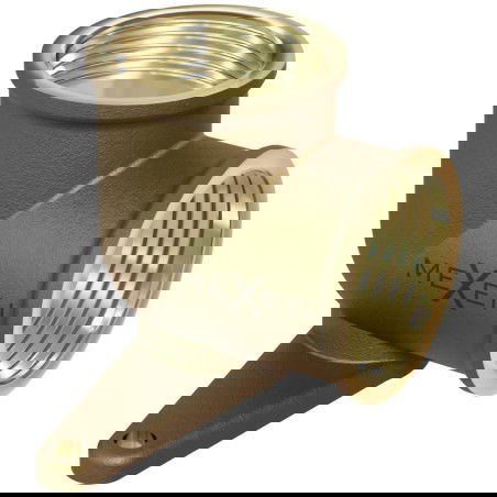 Mexen BRASS coude mural en laiton avec patte 1/2 FF x 1/2 FF - W97408-1212