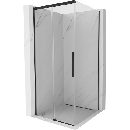 Mexen Rox cabine de douche coulissante 100 x 100 cm, transparente, noire - 8C2-100-100-70-00