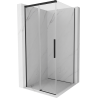Mexen Rox cabine de douche coulissante 100 x 100 cm, transparente, noire - 8C2-100-100-70-00