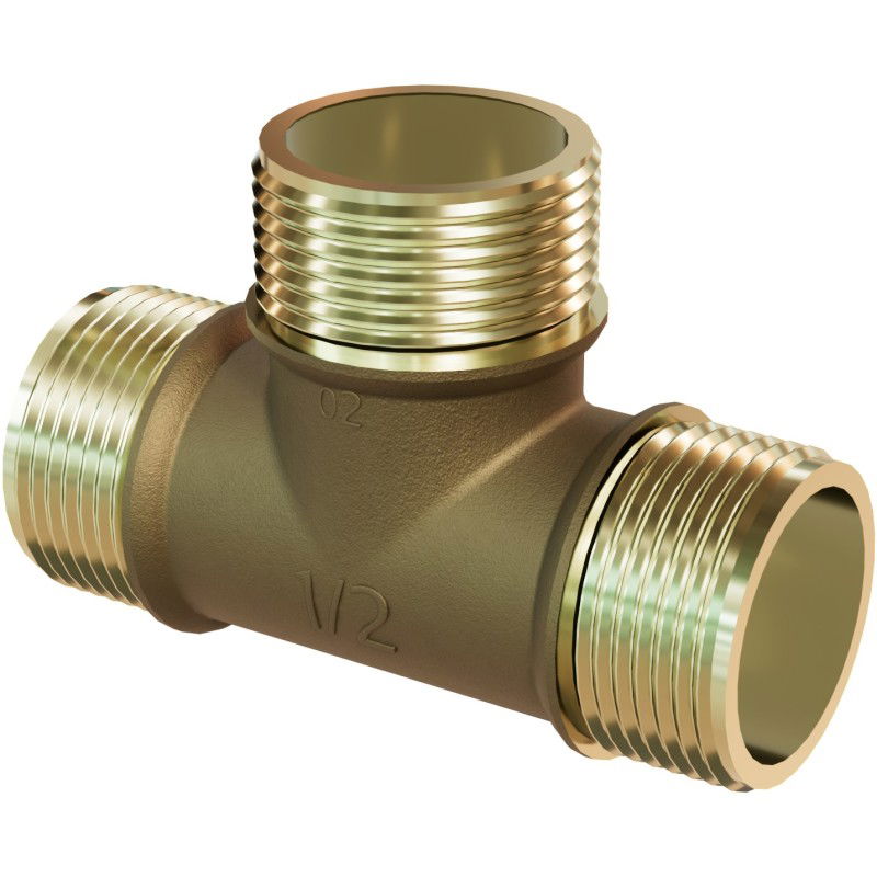 Mexen BRASS raccord en laiton 3/4 M x 3/4 M x 3/4 M - W97411-343434