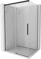 Mexen Rox cabine de douche coulissante 135 x 120 cm, transparent, noire - 8C2-135-120-70-00