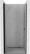 Mexen Pretoria porte de douche battante 70 cm, transparent, noir - 852-070-000-70-00