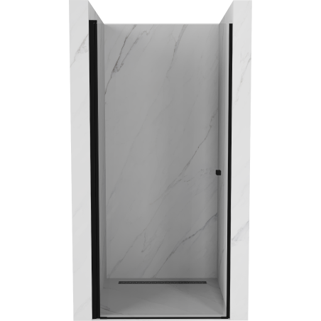 Mexen Pretoria porte de douche pivotante 90 cm, transparent, noir - 852-090-000-70-00