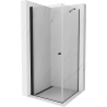 Cabine de douche pivotante Mexen Pretoria 70 x 70 cm, transparente, noire - 852-070-070-70-00