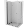 Mexen Pretoria cabine de douche pivotante 70 x 110 cm, transparente, noire - 852-070-110-70-00