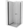 Mexen Pretoria Douche cabine Duo pivotante 90 x 90 cm, transparent, noir - 852-090-090-70-00-02