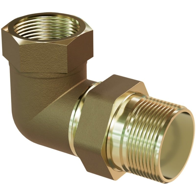 Mexen BRASS Équerre en laiton 1/2 GZ x 1/2 GW - W97418-1212