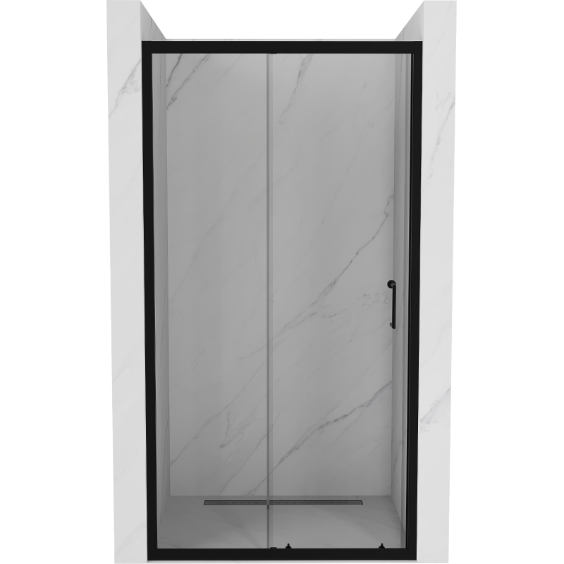 Mexen Apia portes de douche coulissantes 150 cm, transparentes, noires - 845-150-000-70-00