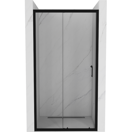 Mexen Apia porte de douche coulissante 135 cm, transparent, noir - 845-135-000-70-00