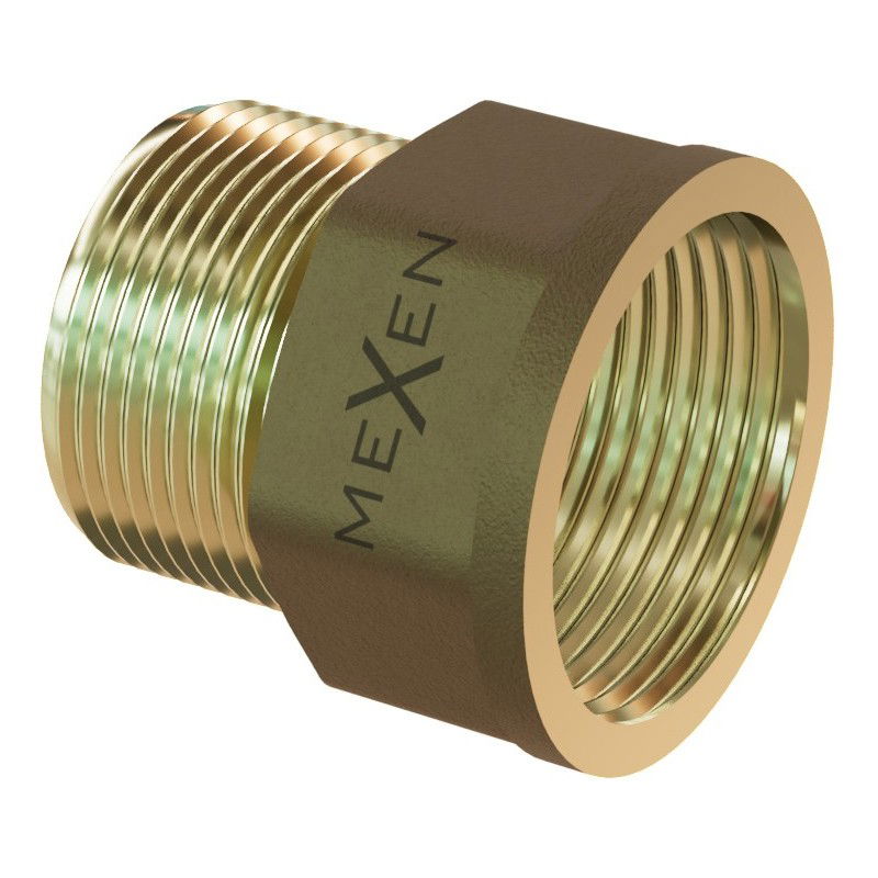 Mexen BRASS rallonge en laiton 1/2" F x 1/2" M, 50 mm - W97420-1212-50