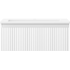 Mexen Rivel meuble de salle de bain 60 cm avec lavabo Otis, 1 tiroir, rainuré, blanc mat - 91A20-06023-1-BF01-W18M01