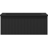Mexen Rivel meuble de salle de bain 60 cm avec lavabo Otis, 1 tiroir, rainuré, noir mat - 91A20-06023-1-BF71-W18M71