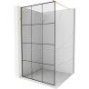 Mexen Kioto paroi de douche 110 x 200 cm, transparent/Design noir 8 mm, Or - 800-110-101-50-77