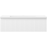 Mexen Rivel meuble de salle de bain 80 cm avec lavabo Otis, 1 tiroir, rainuré, blanc mat - 91A20-08023-1-BF01-W18M01